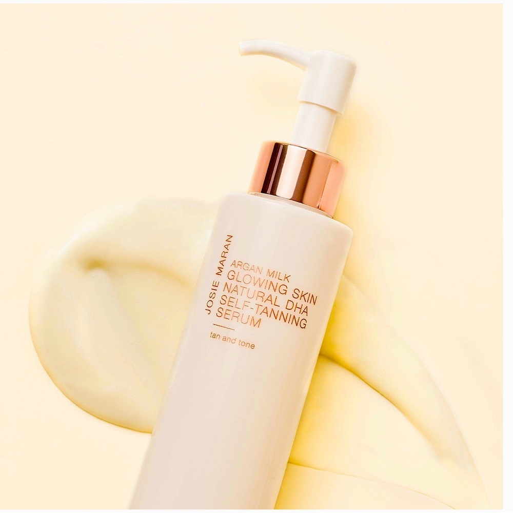Josie Maran Argan Milk Glowing Skin Self-tanning Serum Juicy Melon, 4.7 fl. oz.